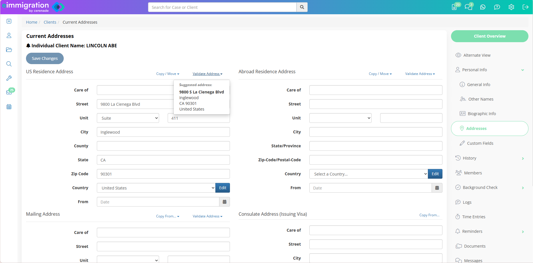Address Verification